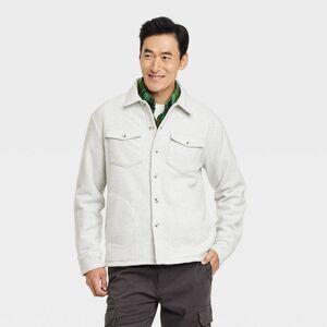 Goodfellow & Co Men's Light Grayish white Shirt Jacket